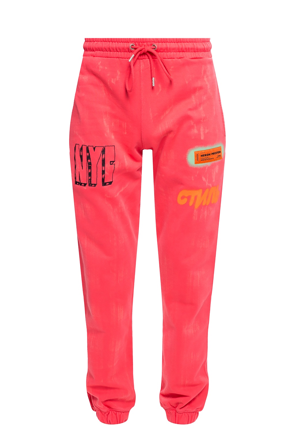 Heron preston orange discount sweatpants